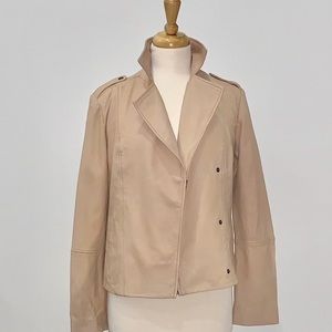 Beautiful Nude Feminine Moto Jacket by Hinge, S